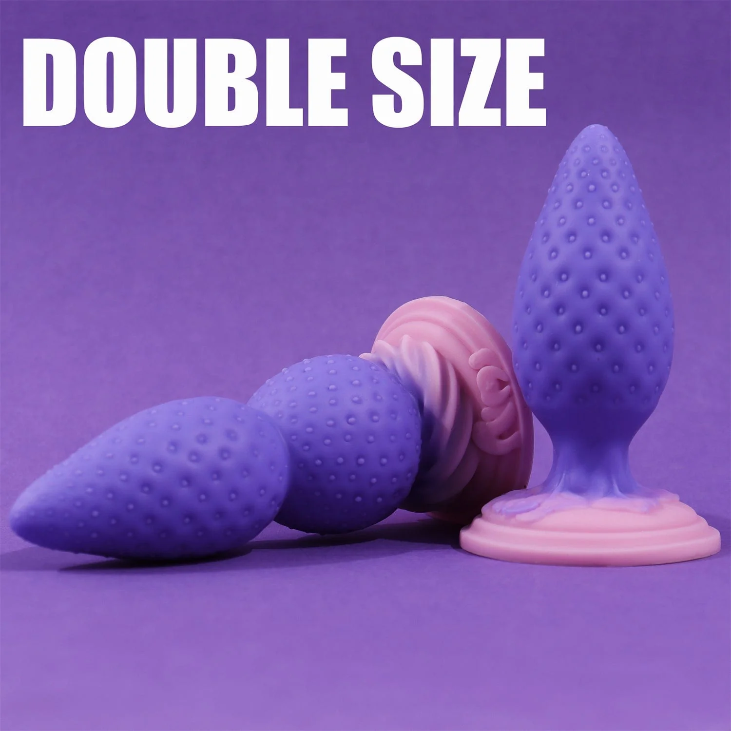 AIMITEX Strawberry Butt Plug Silicone Anal Sex Toy - Image 5