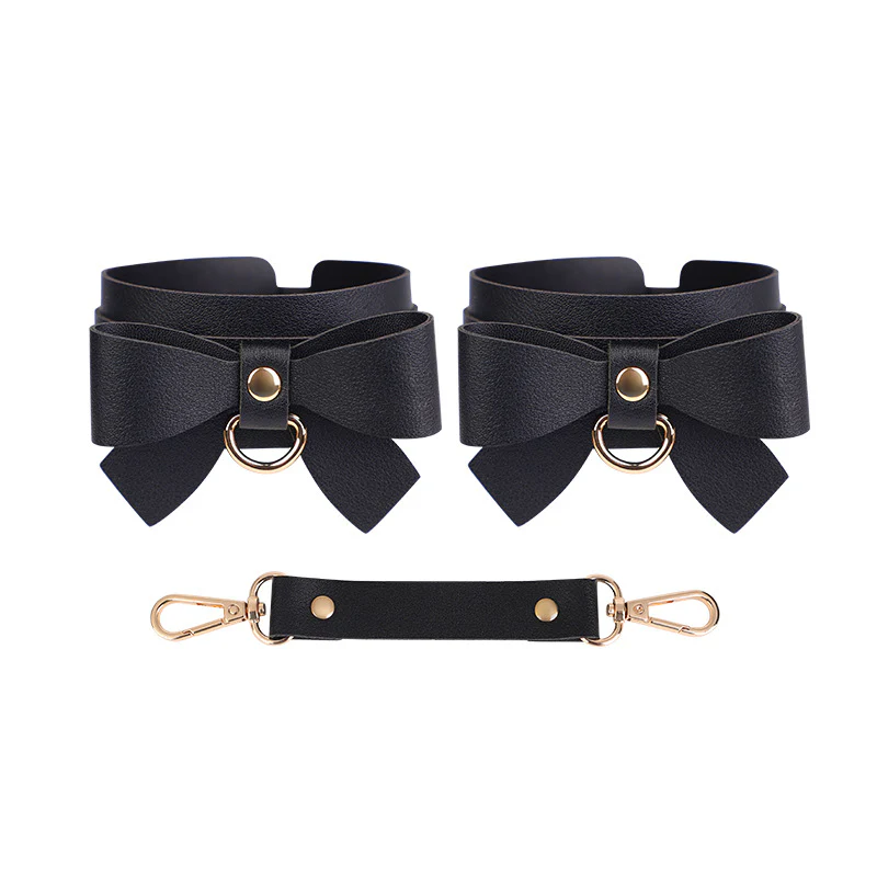 BDSM Bowknot PU Leather Bondage Kits Accessories - Image 14
