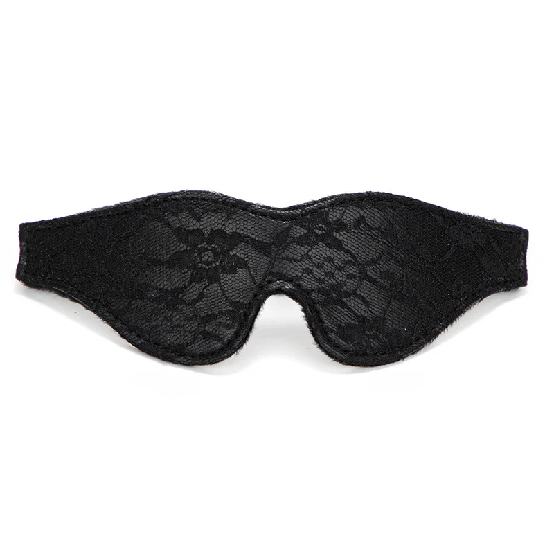 BDSM Lace Plush Blindfold - Image 8