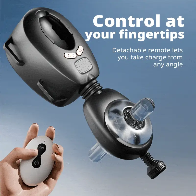 Darth Vader Wearable 9 Thrusting Vibration Male Masturbator With Remote - Image 6