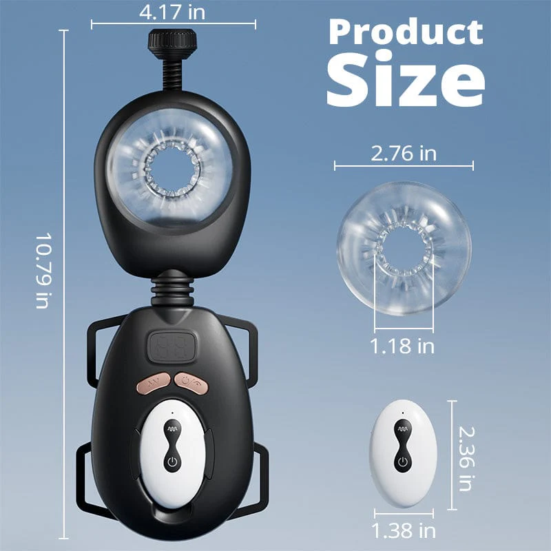 Darth Vader Wearable 9 Thrusting Vibration Male Masturbator With Remote - Image 7