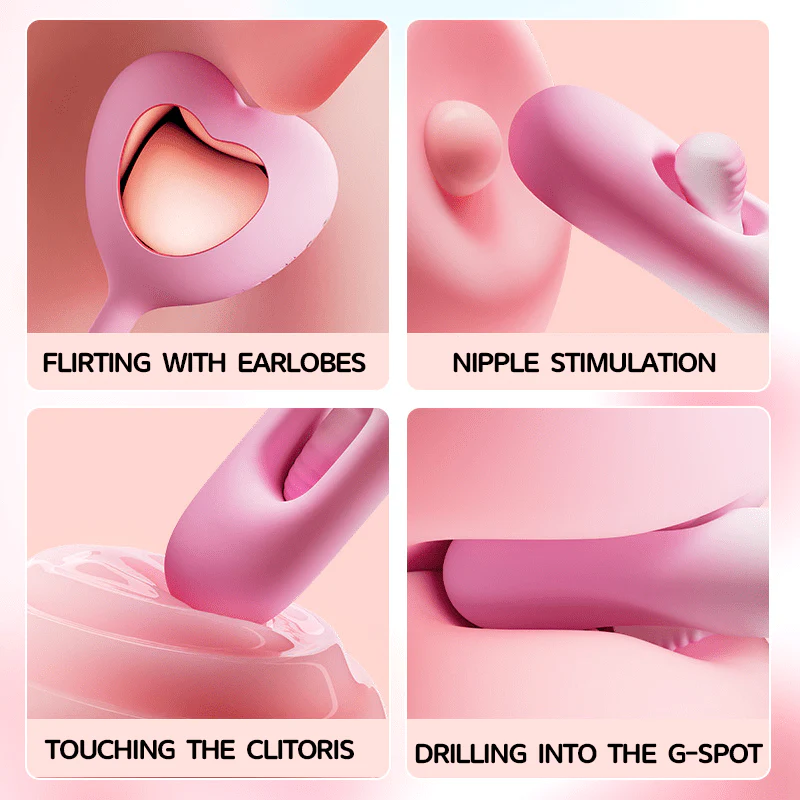 Heart-shaped Hollow Vibrating Egg Slaps and Vibrates - Image 3