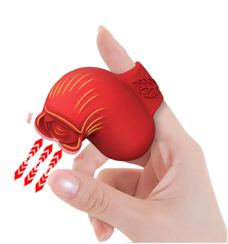 Mini Rose Finger Vibrator Clitoral stimulation for Couples flirting - Image 9