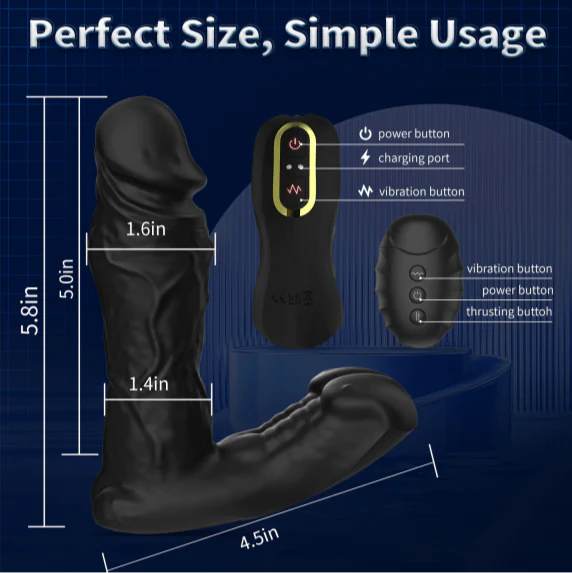 Realistic Expanding Vibrating Thrusting Prostate Massager with remote control - Image 7