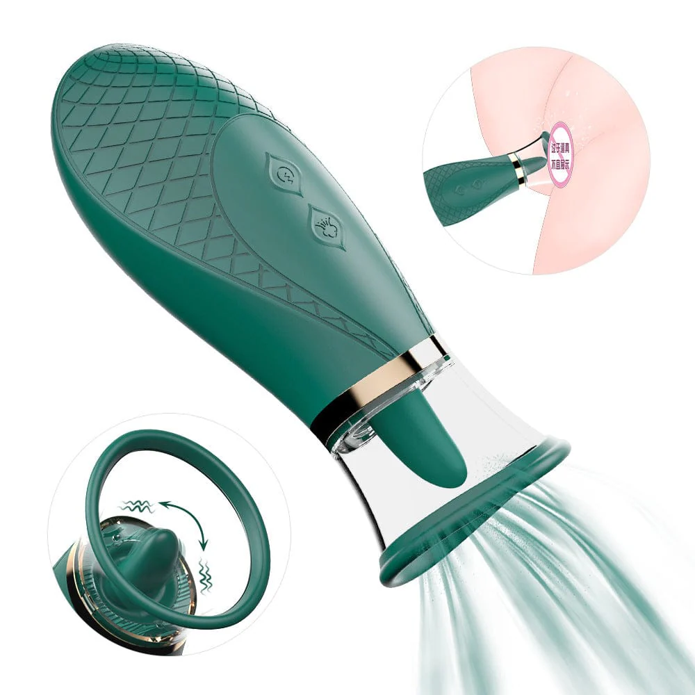 Schander Women Sucking Spitting Vibrator Tongue Licking Stick - Image 3