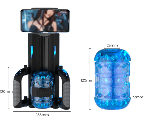 Thrusting Cannon King Mini 6-Segment Fixed-point Telescopic Male Masturbator - Image 7
