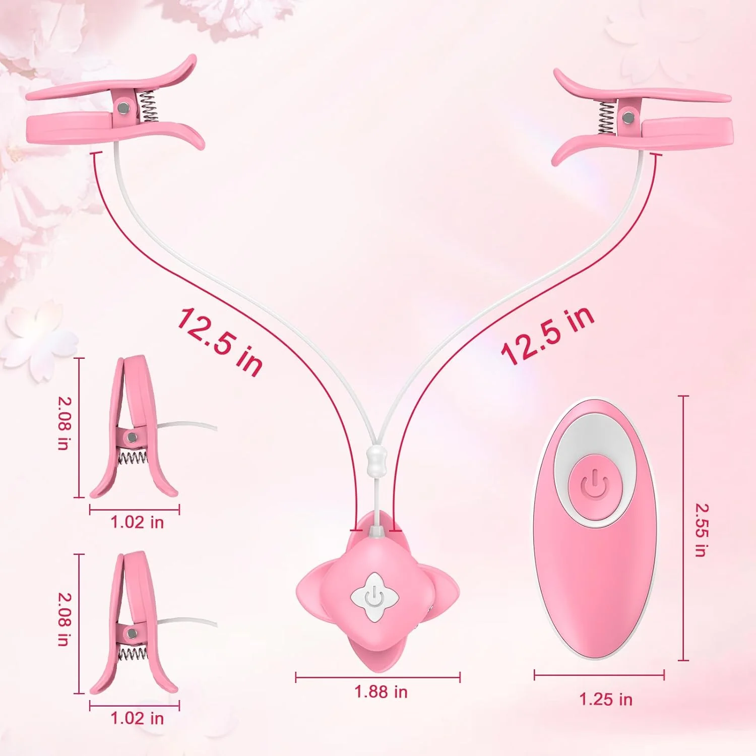 Vibrating Nipple Clamps SM Nipple Stimulation With Remote Control - Image 6