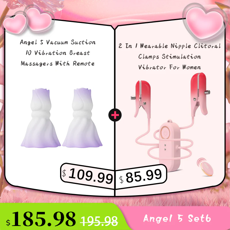 YEAIN Rose Nipple Stimulation Vibrators Manual Sucking Teasing Nipple Toy (A Pair) - Image 23